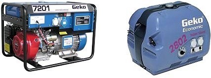 Бензиновые и дизельные электростанции Geko (Германия) мощностью  2-13 кВА